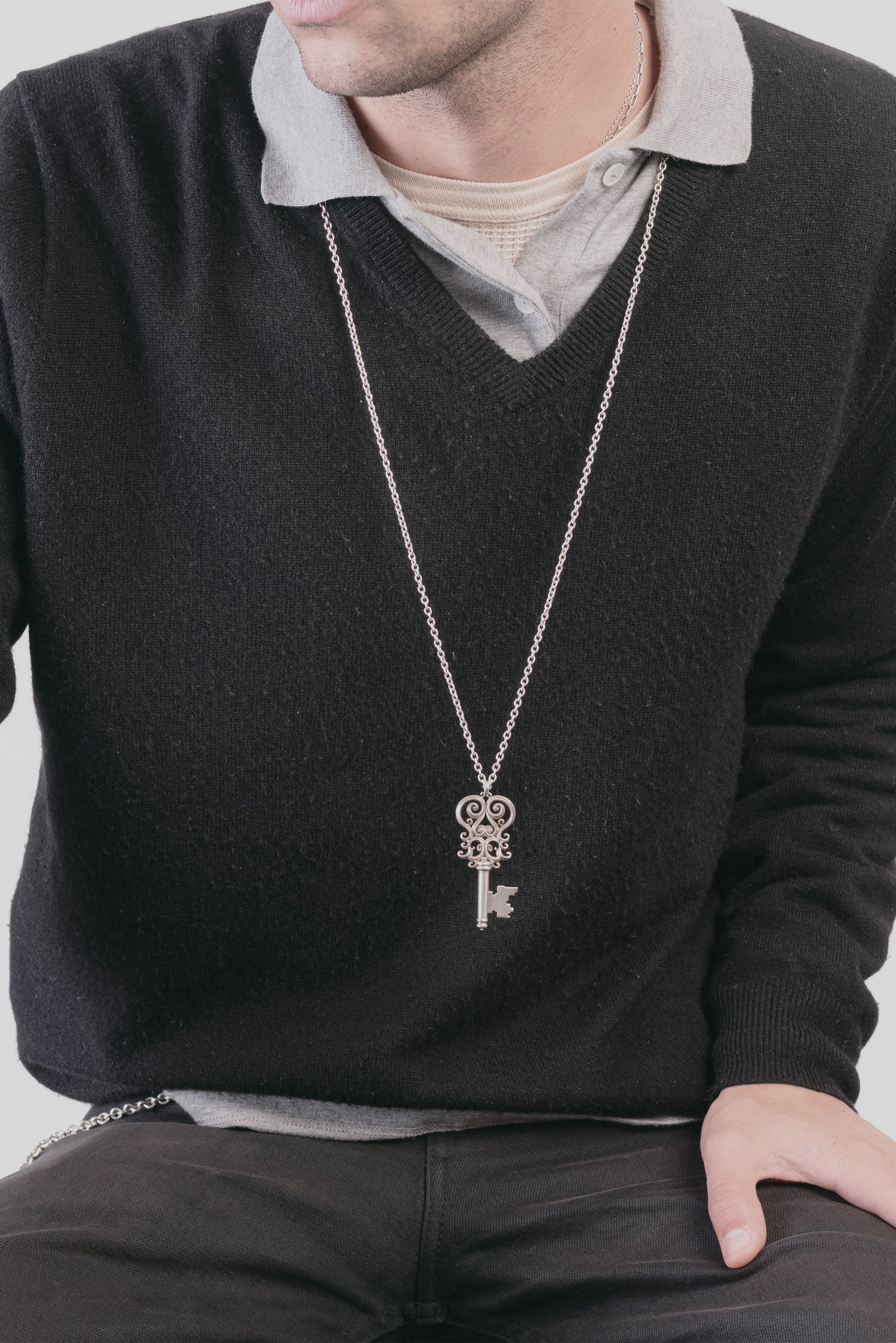 Sterling Silver Logo Chain